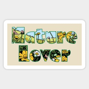 Nature Lover, Flower Art Magnet